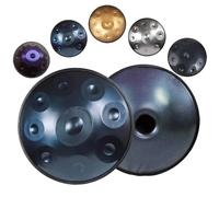ILOOXI 432hz 440hz Handpan Steel Drums Musical Instrument Handpan Drum D Minor 10 Notes Hand Pan 22 Inchs Steel Hand Drum (Color : Blue-432hz, Size : 9 Notes)