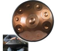 ILOOXI 9/10/12 Notes Handpan Drum Instrument In D Minor Hand Pan 432Hz 440Hz 22 Inches Steel Hand Drum For Sound Healing (Color : Gold-440hz, Size : 10 Notes)