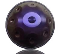 ILOOXI 9 Sounds 22 Inches Hand Pan D Minor Handpan Drum Percussion, Steel Hand Drum Instrument For Adults, Sound Healing (Color : Purple-9 Notes, Size : 432hz)