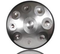 ILOOXI 9 Sounds 22 Inches Hand Pan D Minor Handpan Drum Percussion, Steel Hand Drum Instrument For Adults, Sound Healing (Color : Silver-9 Notes, Size : 440hz)