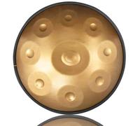 ILOOXI 9 Sounds 22 Inches Hand Pan D Minor Handpan Drum Percussion, Steel Hand Drum Instrument For Adults, Sound Healing (Color : Gold-9 Notes, Size : 432hz)