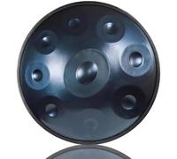ILOOXI 9 Sounds 22 Inches Hand Pan D Minor Handpan Drum Percussion, Steel Hand Drum Instrument For Adults, Sound Healing (Color : Blue-9 Notes, Size : 432hz)