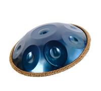 ILOOXI D Minor Handpan Drums Sets 22 Inches 9/10/12 Notes Steel Hand Drum With Soft Hand Pan Bag, Handpan Mallet, Handpan Stand (Color : Blue-440hz, Size : 10 Notes)