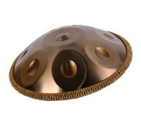 ILOOXI D Minor Handpan Drums Sets 22 Inches 9/10/12 Notes Steel Hand Drum With Soft Hand Pan Bag, Handpan Mallet, Handpan Stand (Color : Gold-432hz, Size : 12 Notes)