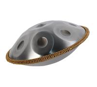 ILOOXI D Minor Handpan Drums Sets 22 Inches 9/10/12 Notes Steel Hand Drum With Soft Hand Pan Bag, Handpan Mallet, Handpan Stand (Color : Silver-432hz, Size : 9 Notes)