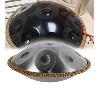 ILOOXI Steel Hand Pan Drum D Minor Handpan Drum 432Hz 440Hz 22 Inches Hand Pan Drums 9 Notes 10 Notes 12 Notes Hand Drum With Carry Bag, Tripod, Drumsticks (Color : Silver-440hz, Size : 12 Notes)