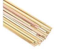 ILOT Wooden Dowel Rods 5/16 x 24 Inch Round Unfinished Hardwood Craft Sticks for DIY Lollipops Cake Support, 50 Pieces