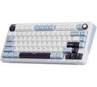 iLovBee B75 Wireless Mechanical Keyboard, Creamy 75% Percent RGB Gaming Keyboard with Knob, Bluetooth/2.4GHz/USB Wired Hot Swappable Keyboards, Gasket Mounted PBT Keycaps, Pre-Lubed Linear Switches