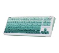 iLovBee B87 Mechanical Keyboard with Knob, 75% Percent Gasket Gaming Keyboard TKL with Knob & PBT Keycaps, QMK/VIA RGB Custom Keyboards, Hot Swappable Linear Switch, Gradient Green
