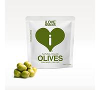 iLOVE SNACKS - Natural Italian Olives, Gluten-Free, Plant-Based, Vegetarian, GMO Free, Palm Oil Free, No Preservatives, Low Calorie, Healthy Snack, Italian Snacks, Pitted Olives, All Natural,15 x 30g