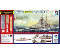 I Love Kit 65701 - German Bismarck Battleship 1941 - scale 1/700 - plastic model kits