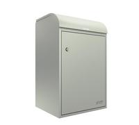 iLoveParcels Fulham Premium Large Parcel Drop Box. Waterproof Safe & Secure Delivery parcel box outdoor, Delivery Box, Post & Letterbox With Anti Theft Key Lock Mounted To Wall Pebble RAL 7032