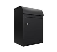 iLoveParcels Fulham Premium Medium Parcel Drop Box. Waterproof Safe & Secure Delivery parcel box outdoor, Delivery Box, Post & Letterbox With Key Lock Mounted To Wall, Fence Or Floor Black RAL 9005