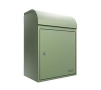iLoveParcels Fulham Premium Small Parcel Drop Box. Waterproof Safe & Secure Delivery parcel box outdoor, Delivery Box, Post & Letterbox With Anti Theft Key Lock Mounted To Wall Pale Green RAL 6021