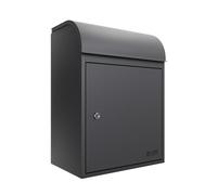 iLoveParcels Fulham Premium Small Parcel Drop Box. Waterproof Safe & Secure Delivery parcel box outdoor, Delivery Box, Post & Letterbox With Key Lock Mounted To Wall, Fence/Floor Anthracite RAL 7016