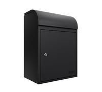 iLoveParcels Fulham Premium Small Parcel Drop Box. Waterproof Safe & Secure Delivery parcel box outdoor, Delivery Box, Post & Letterbox With Anti Theft Key Lock Mounted To Wall Pale Black RAL 9005