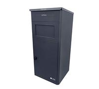 iLoveParcels Large Parcel Drop Box - Waterproof and Secure Delivery Box with Code Lock, Ideal for When You're Not Home. Wall, Door, Fence, or Floor Mounted Mail & Letterbox Anthracite Grey RAL 7016