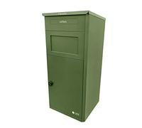 iLoveParcels Large Parcel Drop Box - Waterproof, Secure Delivery Box with Code Lock for When You're Not Home. Versatile Mail & Letterbox, Mountable on Wall, Door, Fence, or Floor (Black)