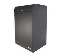 iLoveParcels Large Wall Mounted Parcel Box. Outdoor Garden Storage Lock Box With Key Lock. Waterproof Lockable Safe Secure Delivery Box For Wall Gate Or Fence In Black (51.2x43x81.1cm)