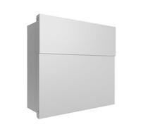 iLoveParcels Mayfair Wall Mounted Outdoor Letterbox - Lockable Anti Theft Steel Post Box A4 Letter Capacity Weatherproof Outdoor Letter Box for Home & Apartments White