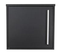 iLoveParcels Milan Modern Wall Mounted Outdoor Letterbox with Lock, A4 Capacity Post Box, Weatherproof Galvanised Steel, Home, Door or Fence Mount - Black RAL 9005