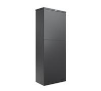 iLoveParcels Oslo Secure Outdoor Parcel Letterbox with Rear Access, Lockable Anti Theft Weatherproof Parcel Drop Box, Galvanised Steel, Large Capacity for Home Deliveries - Anthracite Grey RAL 7016