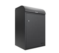 iLoveParcels Premium Large Parcel Drop Box. Waterproof Safe & Secure Delivery parcel box outdoor. Storage Mail Delivery Box, Post & Letterbox With Anti Theft Key Lock Mounted To Wall Anthracite