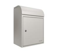 iLoveParcles Fulham Premium Small Parcel Drop Box. Waterproof Safe & Secure Delivery parcel box outdoor, Delivery Box, Post & Letterbox With Anti Theft Key Lock Mounted To Wall Pebble RAL 7032