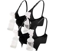 iLoveSIA Hands-Free Pumping Bra - Adjustable, Comfortable Nursing & Breastfeeding Bra, Soft Support for Multitasking Moms, Perfect for Pumping & Nursing 2Pack Black 2XL Size