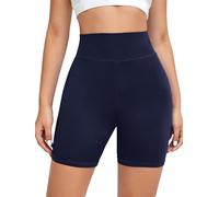 iLoveSIA Women’s High-Waisted Capri Leggings - LuxuricomfortX 4-Way Stretch Fabric (92% Cotton, 8% Elastane), Breathable, No-Roll Waistband for Yoga, Gym & Running Deep Blue Size M