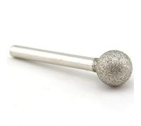 ILOVETOOL 16 mm Dia Spherical Head Diamond Grinding Bit Coated Mounted Points Round Ball Burs Grit 80 Shank 6mm Coarse Tools for Stone