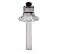 ILOVETOOL Brazed Diamond Radius Bits 1/4 Head Bullnose Profile Wheel 1/4 Shank for Granite Stone