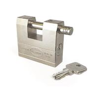 ILS 2000 Series Steel Container Padlock, High-Security Lock for Outdoor Use, Anti-Corrosion Nickel-Plated (Keyed Alike)