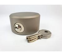 ILS 73mm Replacement Round Hardened Steel Puck Lock for Vans Containers and Trucks Includes 3 Keys CL-PR-CGL-KD