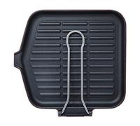 ILSA Dietella Induction Grill Pan in enameled cast Iron Square cm 24x24 Made in Italy