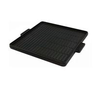 ILSA 38x38 Double Sided Enamel Cast Iron Plate Smooth Ribbed Professional