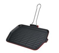 Ilsa - Dietella Induction Grill Red Bottom 23x36 Plate Meat and Vegetables