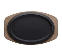 Ilsa Dish Oval Serving cm Enamelled Cast Iron 32 X 22 °C/Wood tray