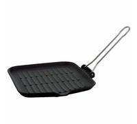 Ilsa Grill Pan Dietella 24x24 Enameled Cast Iron Ribbed Surface for Induction