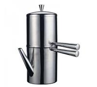 Ilsa Napoletana Coffee Maker Stainless Steel 3 Cups Glossy Finish Made In Italy