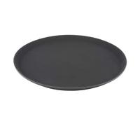 ILSA Non-Slip Round Black Tray Coffee Service 27,5 cm Polypropylene