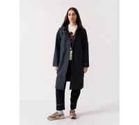 Ilse Jacobsen Daybreak Womens Long Softshell Raincoat - Dark Indigo 660