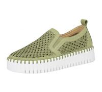 Ilse Jacobsen HORNBAEK Women's Tulip141WOM Platform | Slip-On | Low-Top, Celadon/White, 8 UK