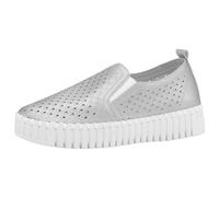 Ilse Jacobsen HORNBAEK Women's Tulip141WOM Platform | Slip-On | Low-Top, Silver, 7 UK