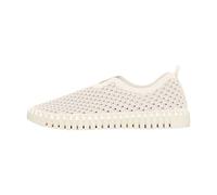 Ilse Jacobsen HornbÆK Flat Women's Shoes, Slip-On Trainers with Recycled Microfibre Material and Non-Slip Natural Rubber Sole, Tulip3275, Lightweight, Breathable, Environmentally Friendly, Milk cream