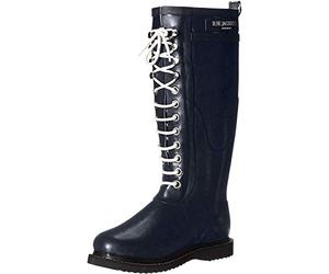 ILSE JACOBSEN HORNBÆK Ladies High Rub1 Wellington Boots Blue Size: 8 UK