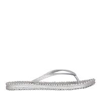 ILSE JACOBSEN HORNBÆK Women's Cheerful 01| Flip-Flop| Silver| 39 EU/9 M US, Silver, 7 UK