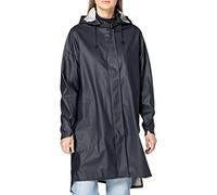 Ilse Jacobsen Langer Damen Regen Parka | Elegante A-Linie | abnehmbare Kapuze | Wasserdicht winddicht | Polyester mit Gummi Überzug | RAIN71 Blau 34
