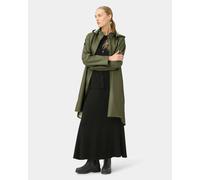 Ilse Jacobsen Rain Womens A-Line Rubberised Raincoat - Army 410