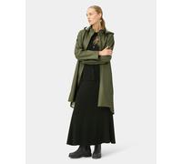 Ilse Jacobsen Rain Womens A-Line Rubberised Raincoat - Army 410 - Army 410 - UK12 EU38 US10